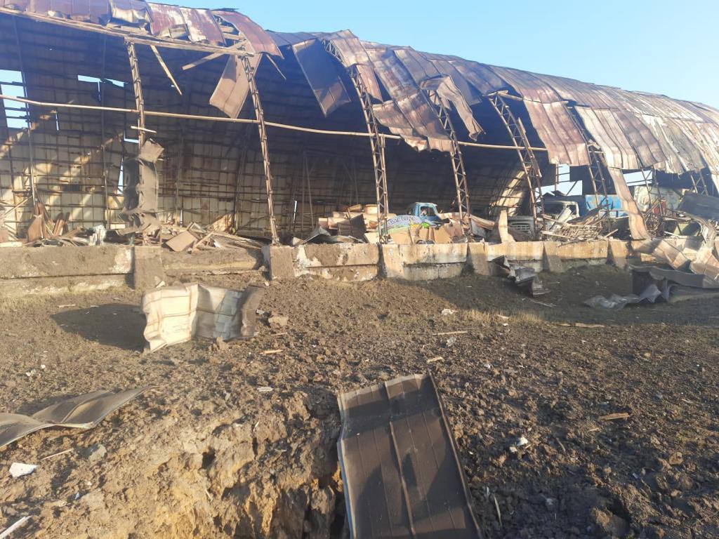 Последствия удара по Запорожской области