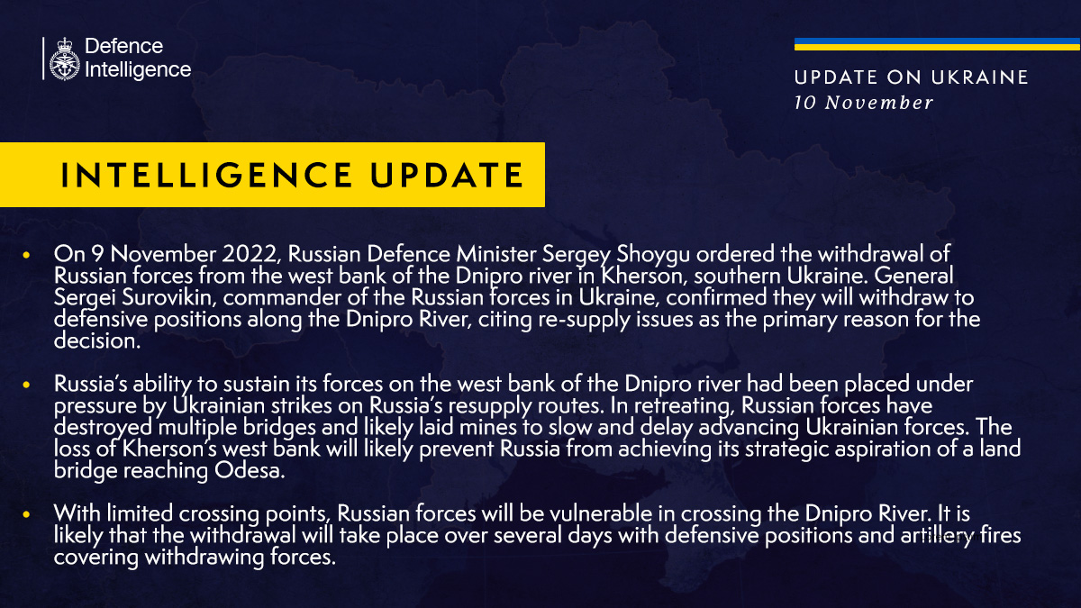 Британская разведка - о Херсоне