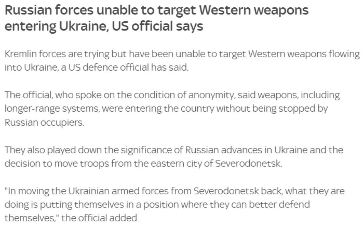 Скриншот с сайта Sky News