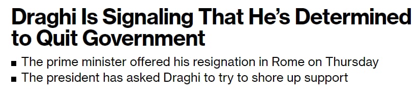 Драги твердо намерен уйти в отставку