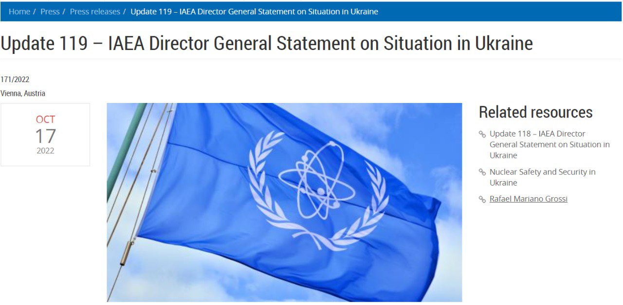 Глава МАГАТЭ Рафаэль Гросси сообщил о том, что Запорожская АЭС отключена от последней работающей внешней линии электропередачи на 750 киловольт и получает питание через резервную систему