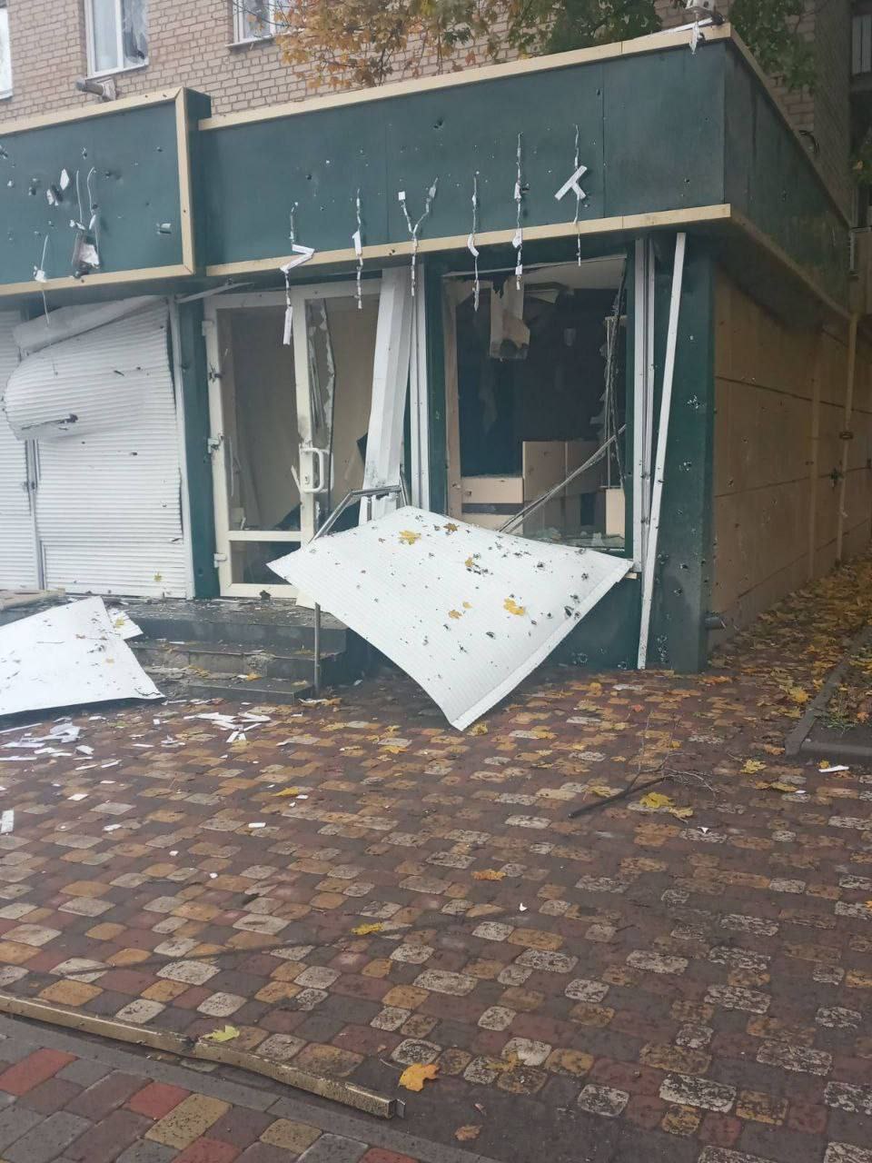 Последствия обстрела Бахмута