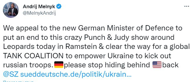 Мельник раскритиковал Германию