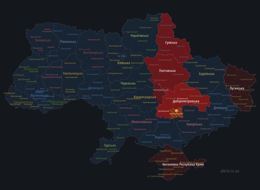 Карта тривог