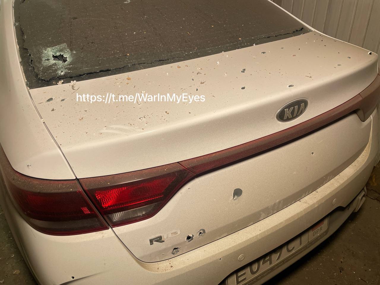 Последствия обстрела Мандрыкино