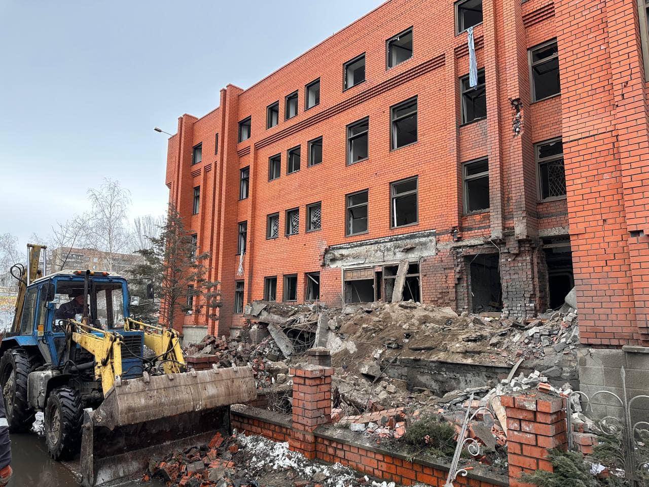 Последствия обстрела Дружковки