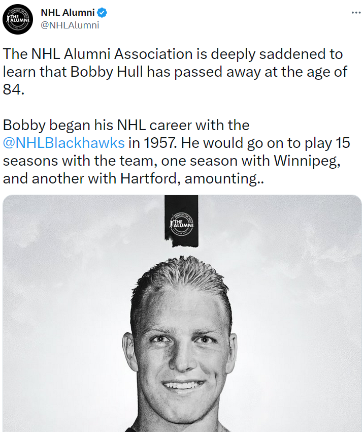 Скончался Бобби Халл