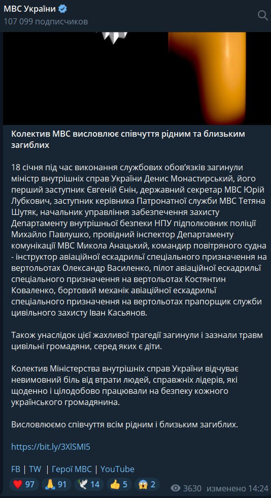 имена погибших пилотов и пассажиров вертолета