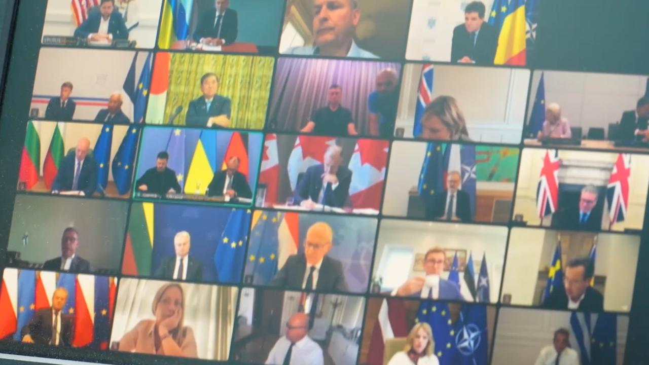 как выглядела онлайн-встреча с лидерами западных стран в преддверии саммита Путина и Трампа на Аляске