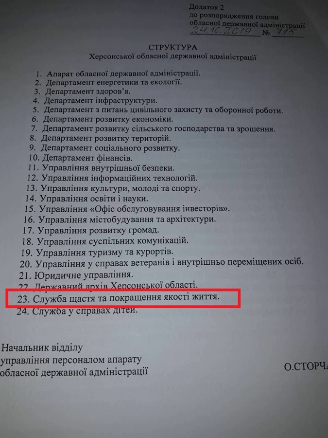 Гусев реформировал ОГА и включил туда Службу счастья в октябре.&nbsp;Фото:&nbsp;most.ks.ua