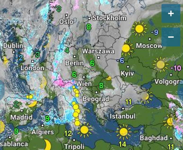 Благодаря мощному антициклону, по словам Диденко, засияло солнце
