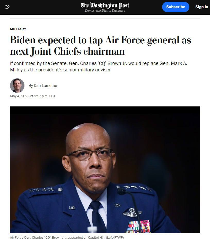 Джо Байден хочет заменить главу Генштаба США Марка Милли