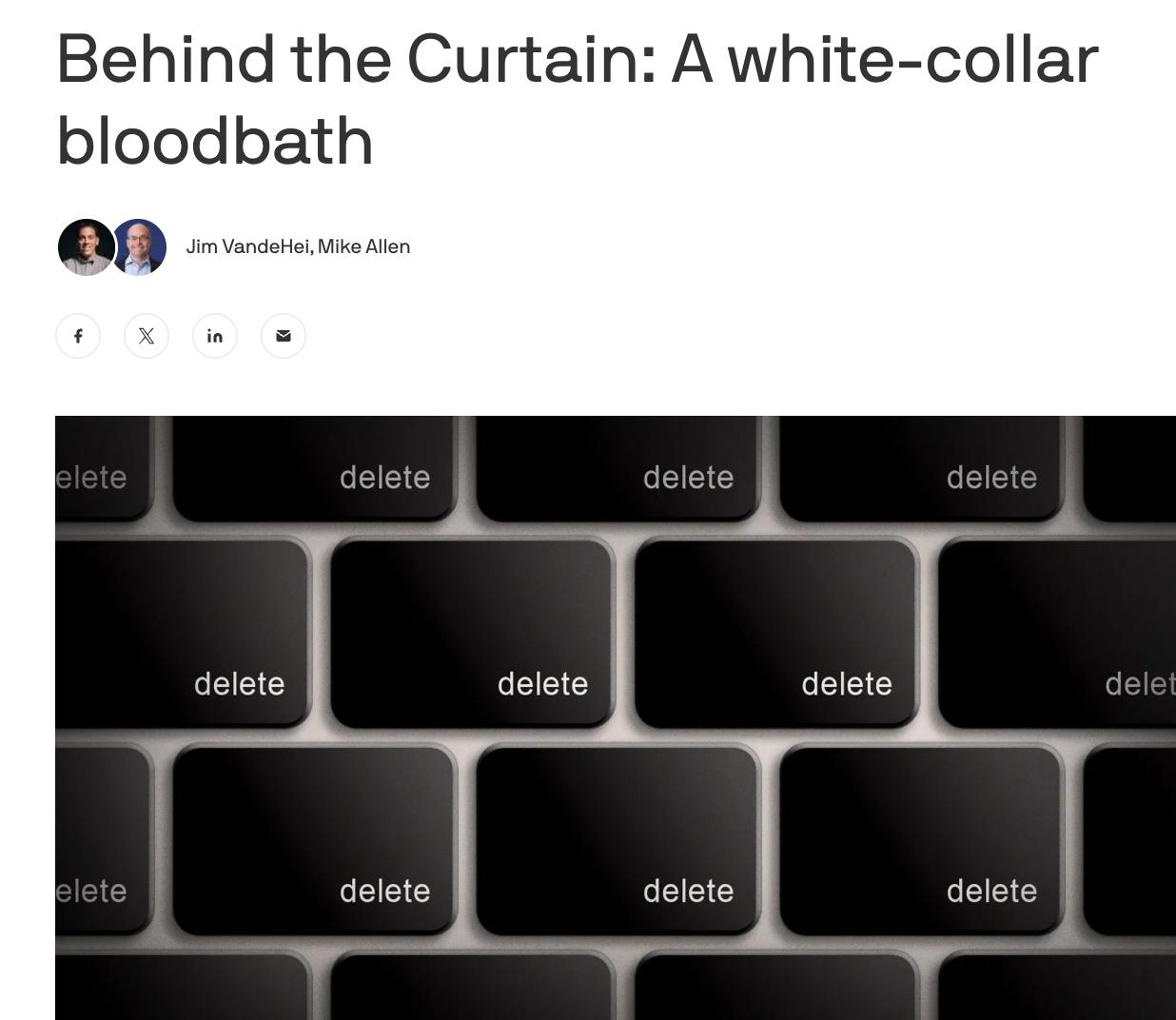 Знімок повідомлення на axios.com