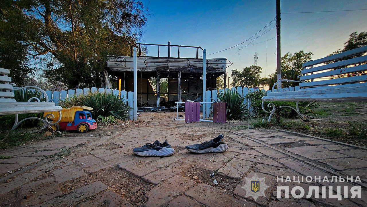 Фото згорілого каюти. Джерело - Нацполіція