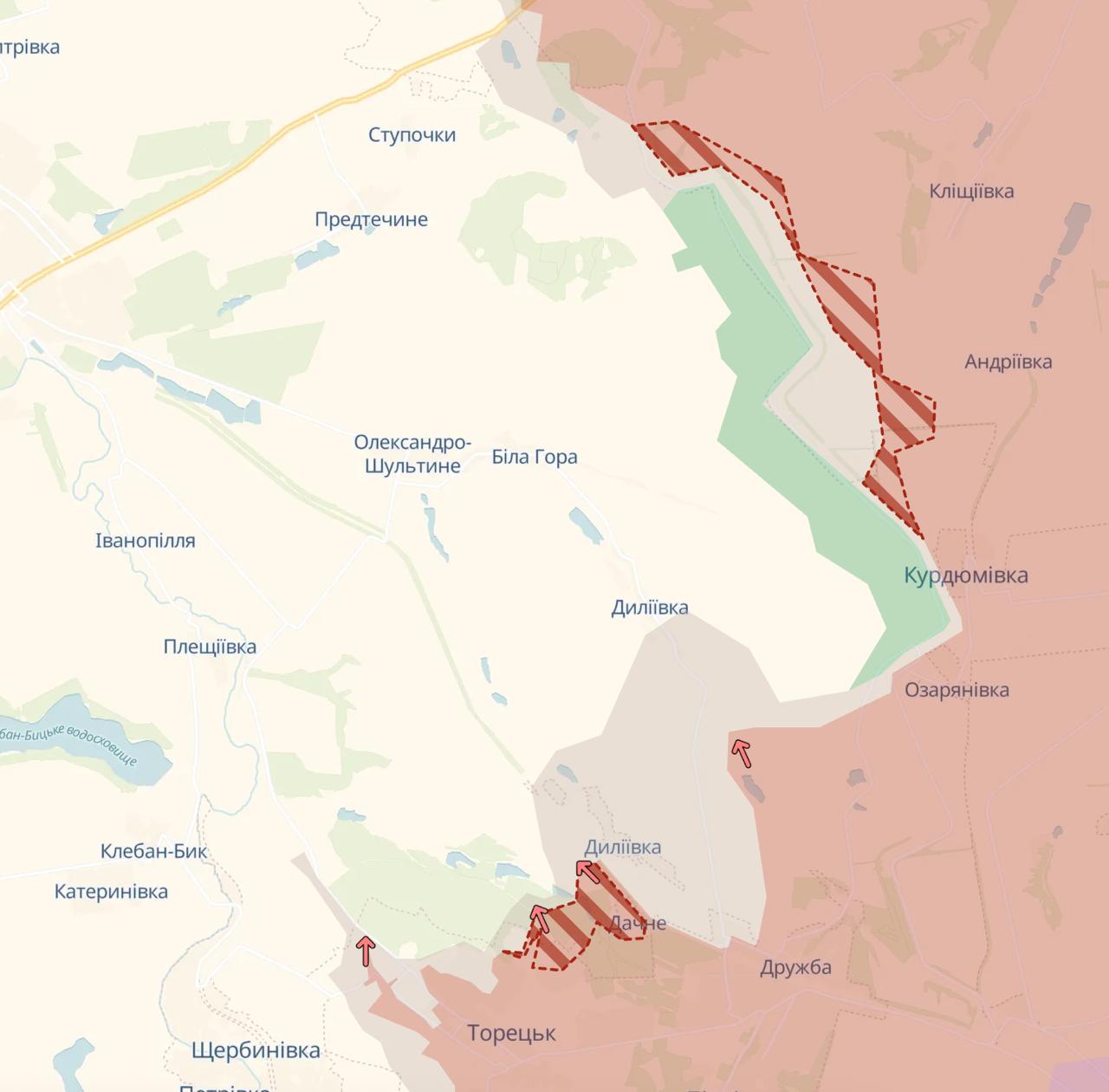 Карта боевых действий (2). Источник - Deep State