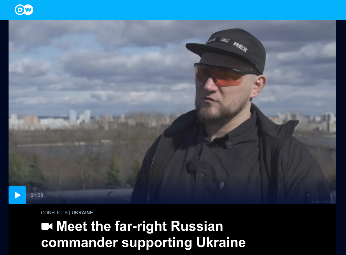 Снимок заголовка на dw.com